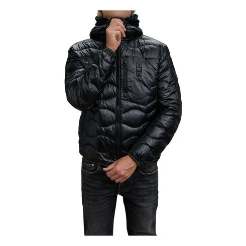 Piumino Uomo Wave con cappuccio, patch e passante logo